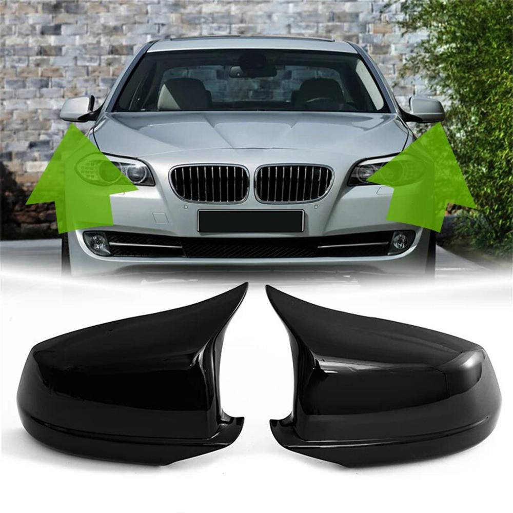 Glossy Black Rearview Mirror Cap Mirror Cover for BMW 5 Series F10 F11 F18 Pre-LCI 2010-2013