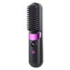 Convenient Cordless Hair Straightener Brush with LCD for Home or Travel Styling Anytime Anywhere