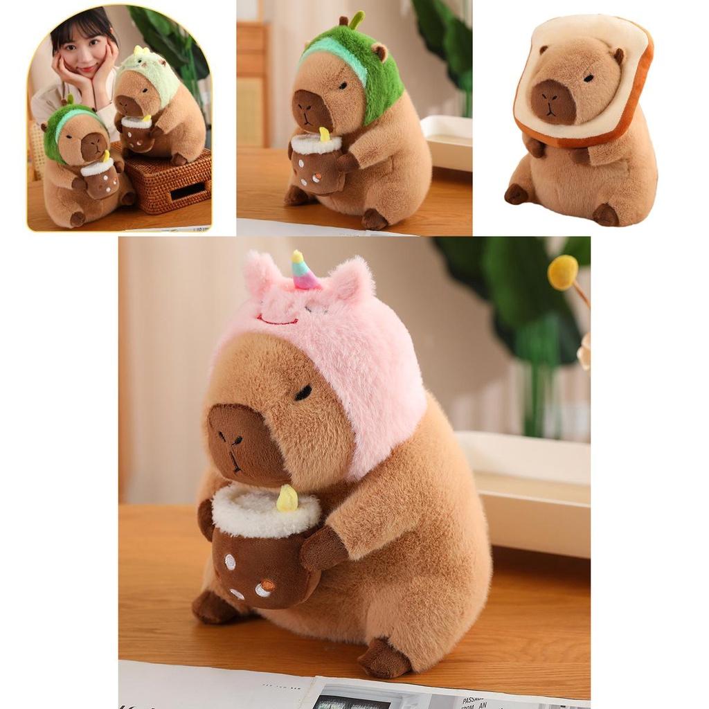 Cute Plush Capybara Toy Soft And Cuddly Stuffed Animal For Kids Perfect Birthday Gift 30cm Height