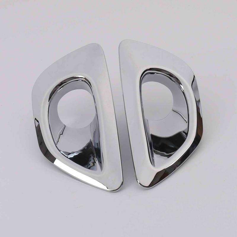 For Jeep Grand Cherokee 2010-2013 2014-2017 2018 ABS Chrome Front Fog Light Lamp Foglight Frame Cover Car Styling Accessories