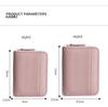 Women's Genuine Leather Zipper Card Holder - Anti-Demagnetization Multi-Slot Accordion Style