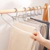 5PCS Stackable Pants Rack, Z Type Save Space Trouser Hanger,Stainless Steels Magic Storage Pants Racks for Wardrobe Dormitory