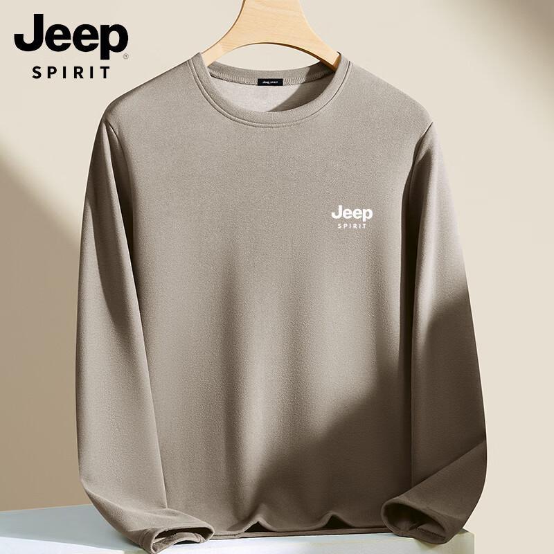 JEEP SPIRIT Men's Winter Thermal Crewneck Pullover