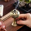 Charcoal Incense Burner Metal Incense Censer Home Decor Sculptures For Relaxation Meditation Yoga Room Hotel Patio Ceremony