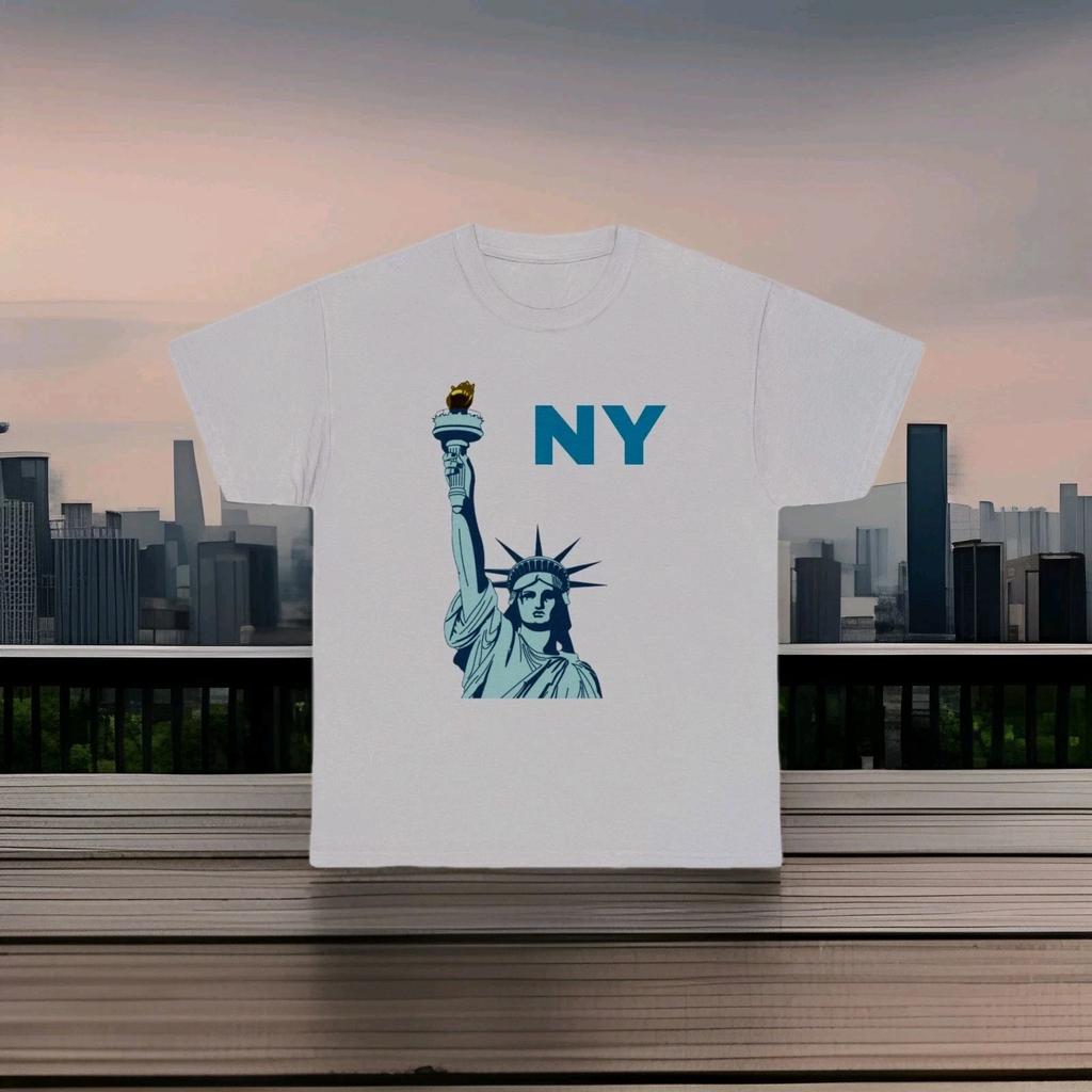 Statue of Liberty NY T-Shirt | New York Skyline Graphic Tee