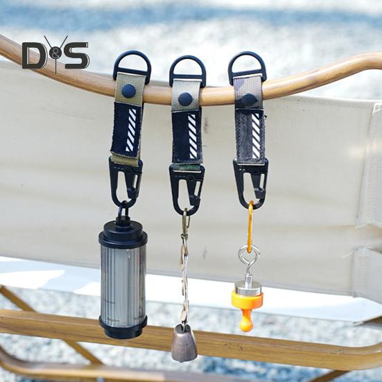 Fibbia a Nastro Multifunzione da Esterno Portatile per Impieghi Gravosi Regolabile Nastro di Fissaggio Campeggio Escursionismo Zaino Vita Appesa Fibbia a Molla