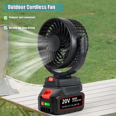 Petit Ventilateur de Bureau Portable 21V Ventilateur Souffleur Sans Fil Rechargeable Ventilateur Extérieur Batterie au Lithium Ventilateur Électrique