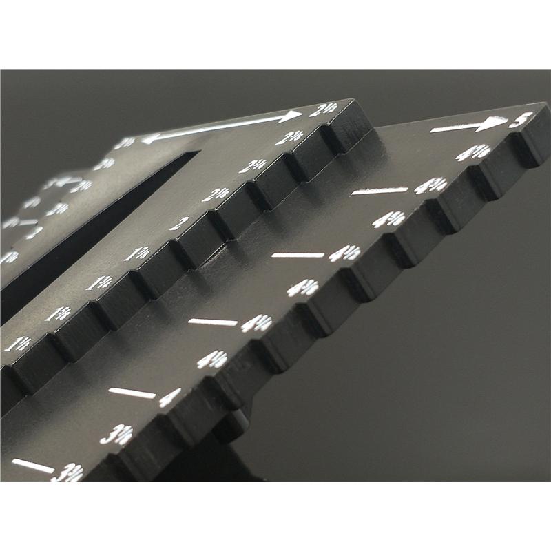 1 Adet 2 In 1 Ağaç İşleme Scribe Cetvel Merkezi Scribe, 1/8 ''ila 5'' Kare Merkezi Scribe Ölçme Aracı Plastik Inç Çizgi Ölçer