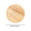Cutting Board Serving Platter Oven Accessory Meal Prep Wooden Round Butcher Block for