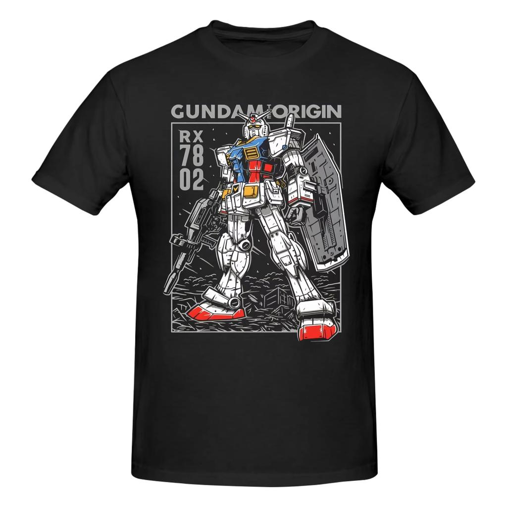 Mecha Warrior Gundam Anime T-Shirt Cotton Tee Tops Summer O Neck Tshirt Casual Short Sleeve Clothing 2026 Summer
