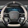 Suede Leather Car Steering Wheel Cover for BYD Sealon 7 2025 Non-slip Car-styling Auto Accessories