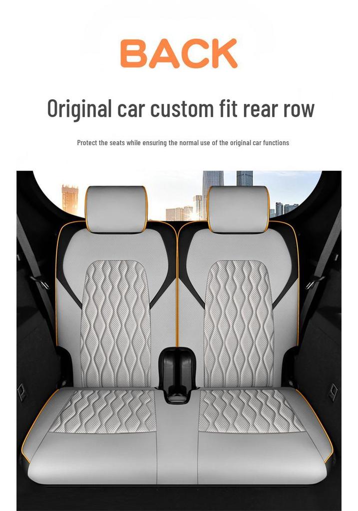 Customized BYD Tang Car Seat Cushion, Perforated Leather, 5/6/7-Seater, All-Season Use