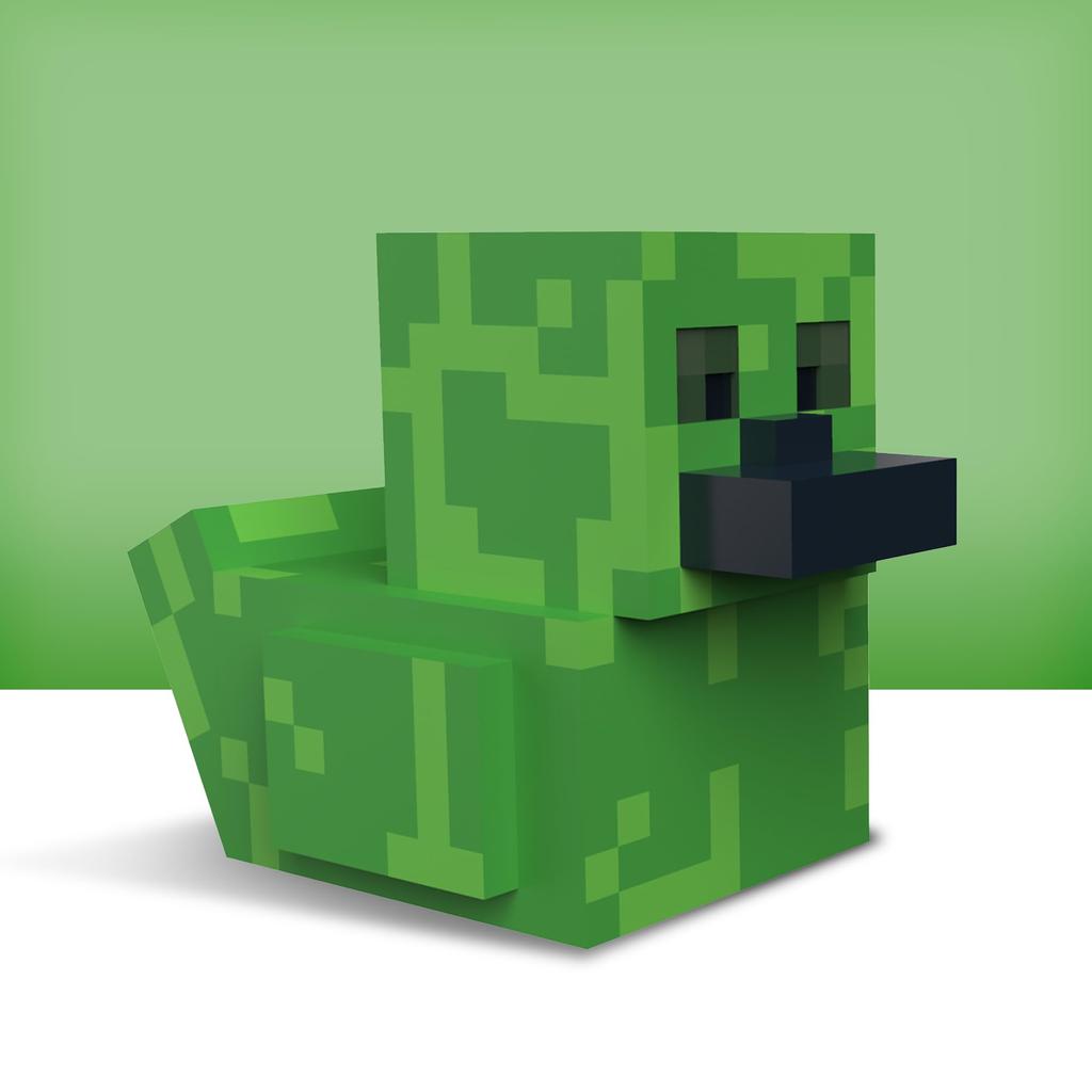 TUBBZ 1st Edition Creeper Collectible Vinyl Rubber Duck Figure - Official Minecraft Merchandise - TV, Movies & Video Games