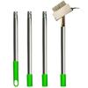 Long Steel Handle Weed Removal Brush Stainless Steel Garden Tools Manual Crack Weeder  Patio