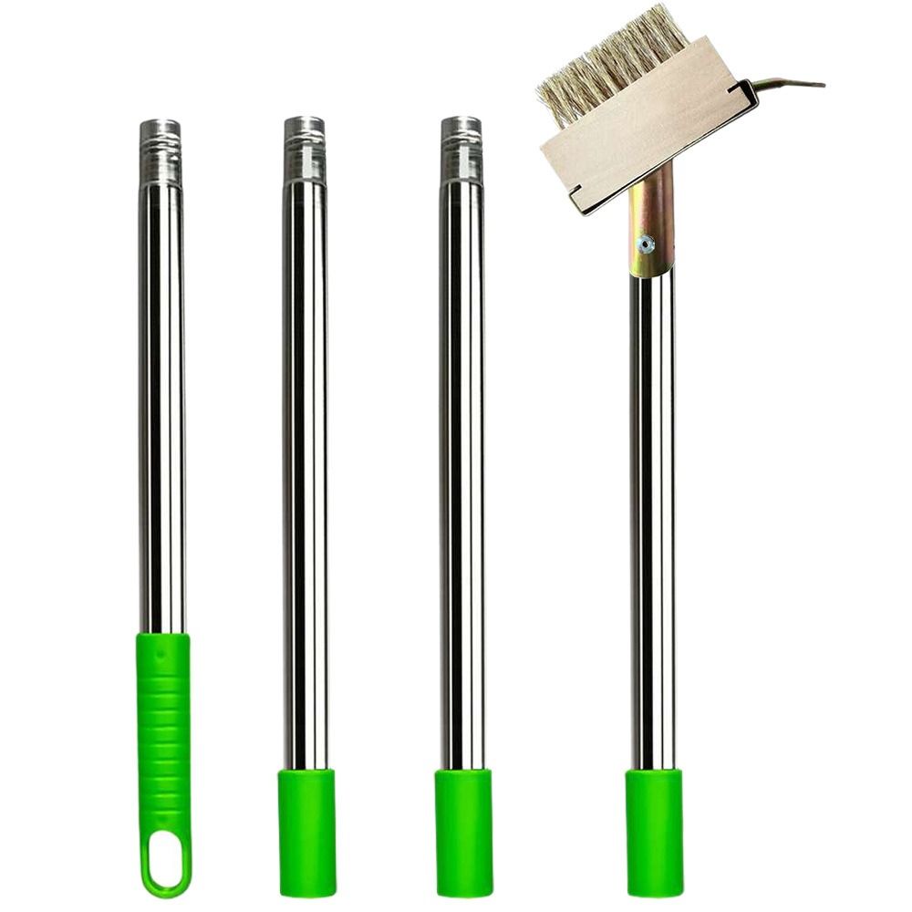 Long Steel Handle Weed Removal Brush Stainless Steel Garden Tools Manual Crack Weeder Patio