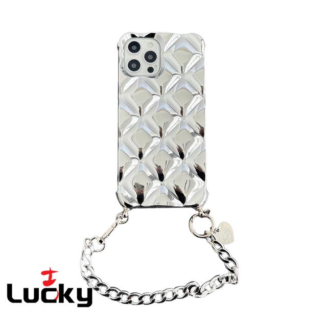 

Чехол для телефона с алмазным покрытием, защита камеры, грушевидная цепочка для IPhone 15 Pro Max 14 15 Plus 13 12 pro 11 promax с браслетом iphone 11 promax серебряный