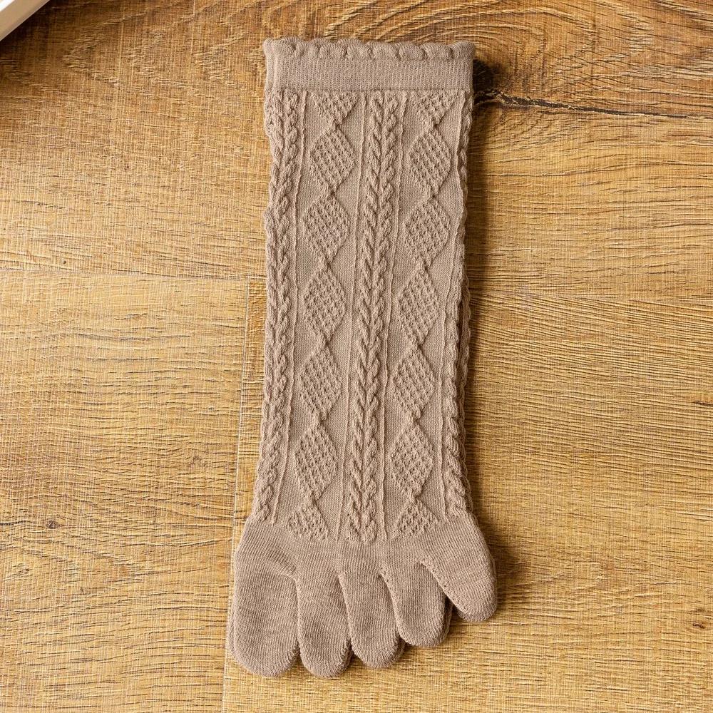 3 Paar Sommer Netz Zehensocken Damen Bestickt Floral Fünf-Zehen-Socken Hochwertige Baumwolle Sportsocken