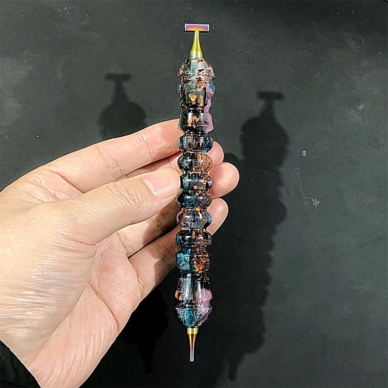 Homfun Shiny Diamond Painting Pen Color Embroidery Threaded Dot Drill Tool Metal Screw Thread Diy Dot Drill Pen Tool Accessories