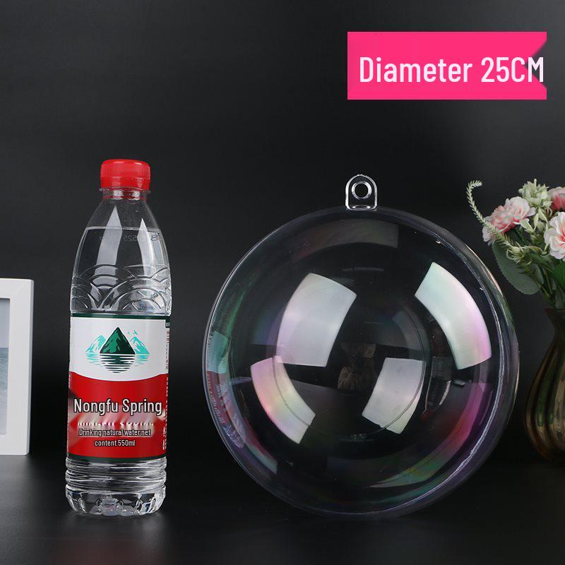 2-40CM Acrylic Transparent Hollow Ball for Wedding and Mall Decorations