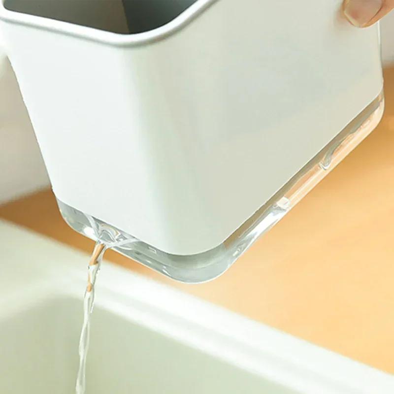 Multifunctional Chopstick Spoon Fork Storage Rack Kitchen Drainage Holder Organizer for Utensils Kitchen Accessories