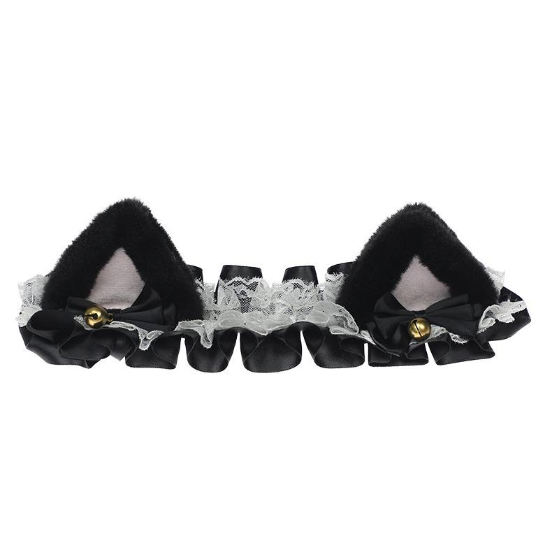 Helmet decoration handmade plush ears electric car motorcycle headgear headgear girl triangular cat ear headband
