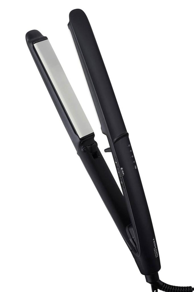 Tescom Hair Negative International Temperature Iron, Straightener, Ion, 24mm, Compatible, Control, Lock, Memory, Auto-Off, Open/Close Lock, Black,