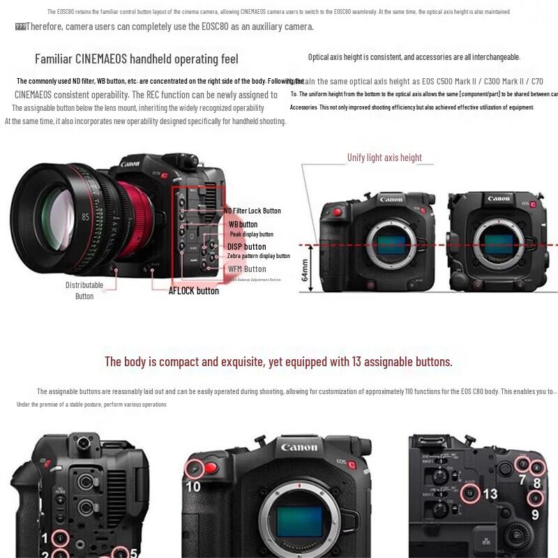 Canon EOS C80 C50 6K Professional Digital Cinema Camera (CN version)