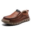 New Hand-sewn Business Leather Shoes Spring and Autumn Men's Foot Cover Casual Fashion Large Size