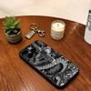 Sacred Dragon Phone Case For iPhone 17,16,15,14,13,12,11 Plus,Pro Max,XS,Soft Silicone Black Cover