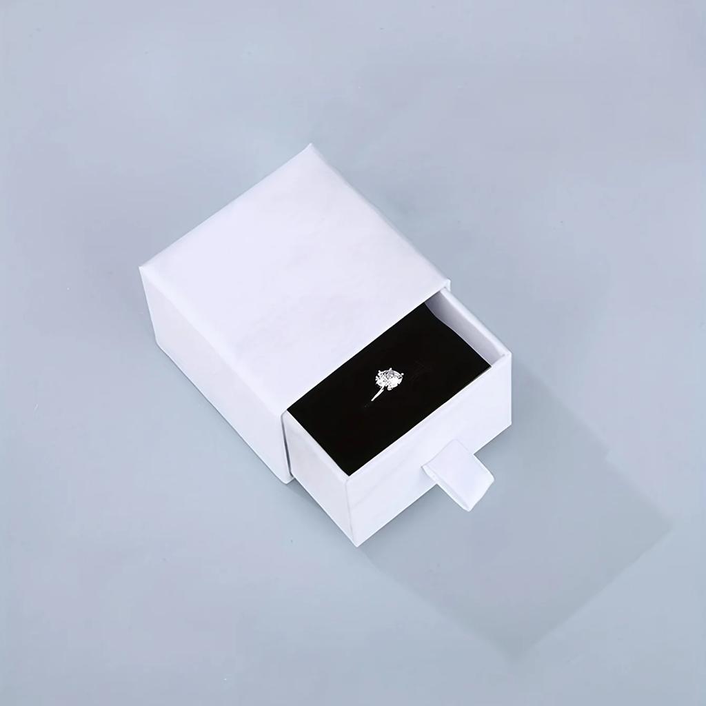 1PC - Multiple-Use Jewelry Packaging Box for Necklace, Bracelet, and Ring in White