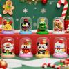 Christmas Tree Santa Claus Penguin Model Building Block DIY Snowman Bricks Toys Children Adult Desktop Ornament Gift