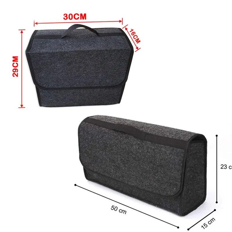 Car Trunk Organizer net pocket handbag holder Soft Woolen Felt Storage box Bag Cargo Tools Tidying Package Blanket Tool Automobi