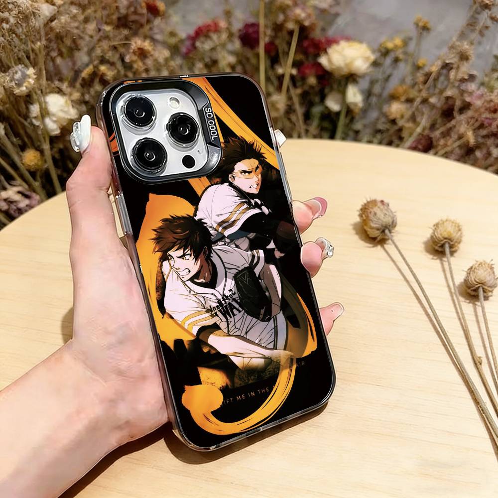 

Ace of Diamond Phone Case For iPhone 17,16,15,14,13,12,11 Plus,Pro Max,XS,Colored Silver Plated Inside Cover iPhone12