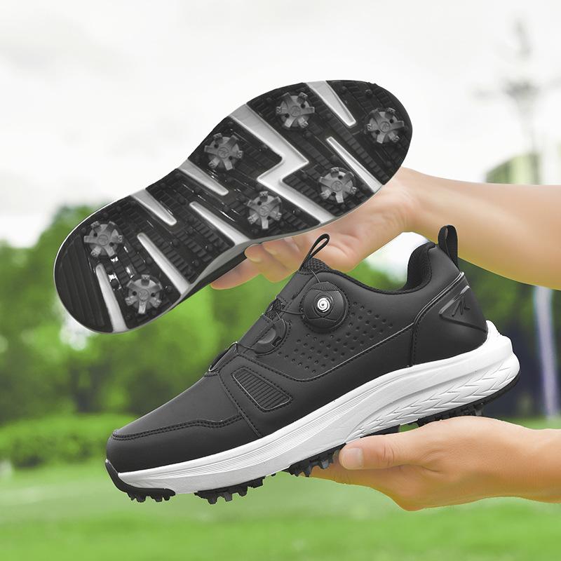 Zahraniční obchod golfové boty pánské a dámské voděodolné otočné knoflíkové párové golfové boty ležérní sportovní boty