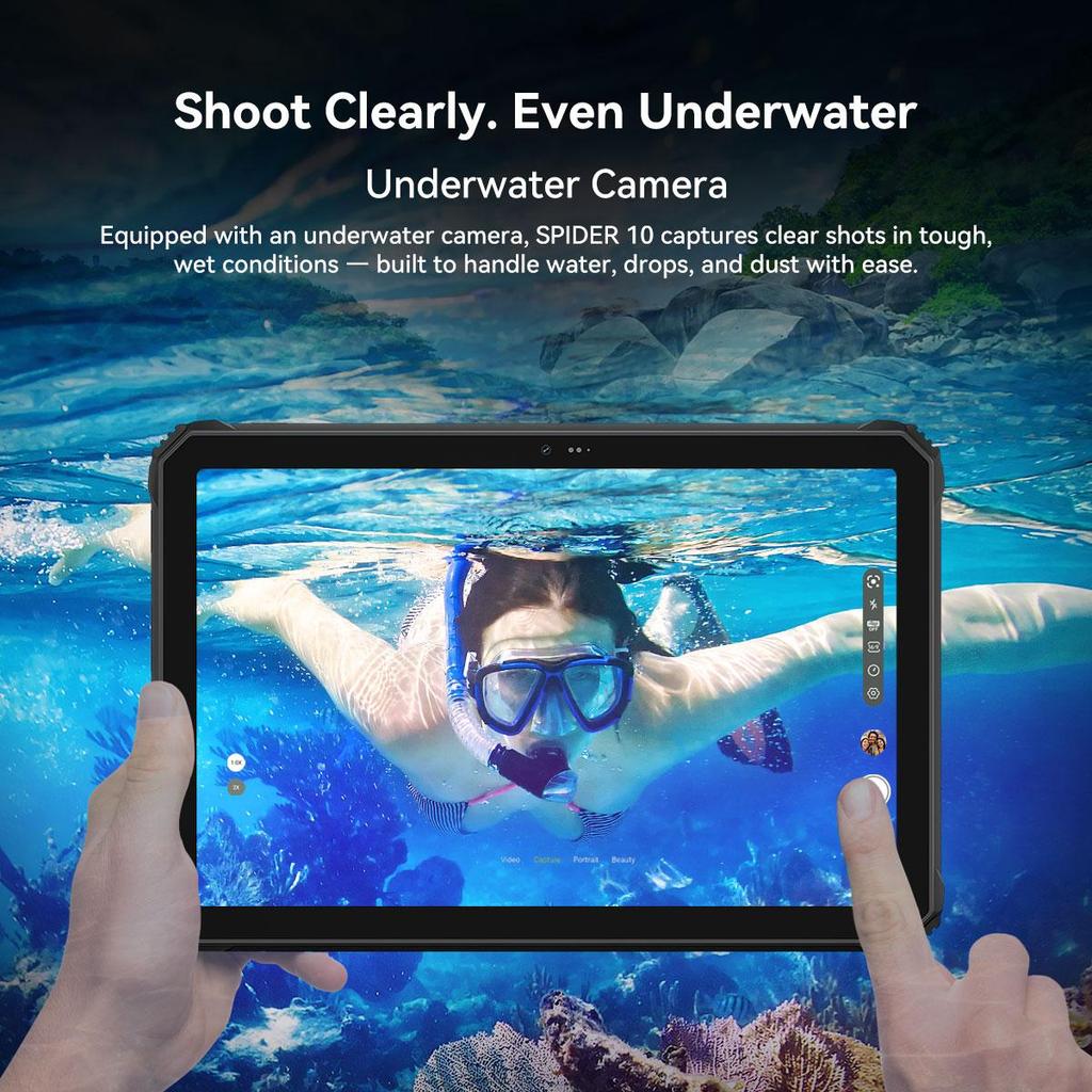 Oscal SPIDER 10 5G Rugged Tablets Android 15 11 Inch Display 8+8 GB RAM 256GB ROM Tablet PC 20000mAh 268.2*179.6*17mm