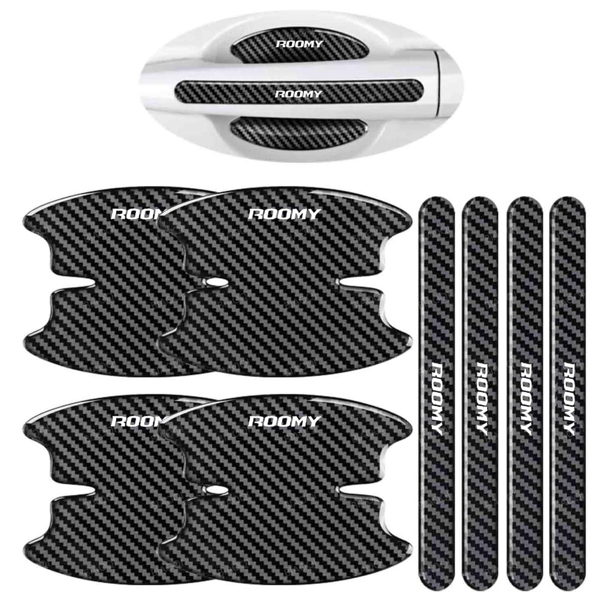 

ROOMY Door Handle Protector, Suitable for Car Models such as Rumi M900A, M910A, Door чёрный