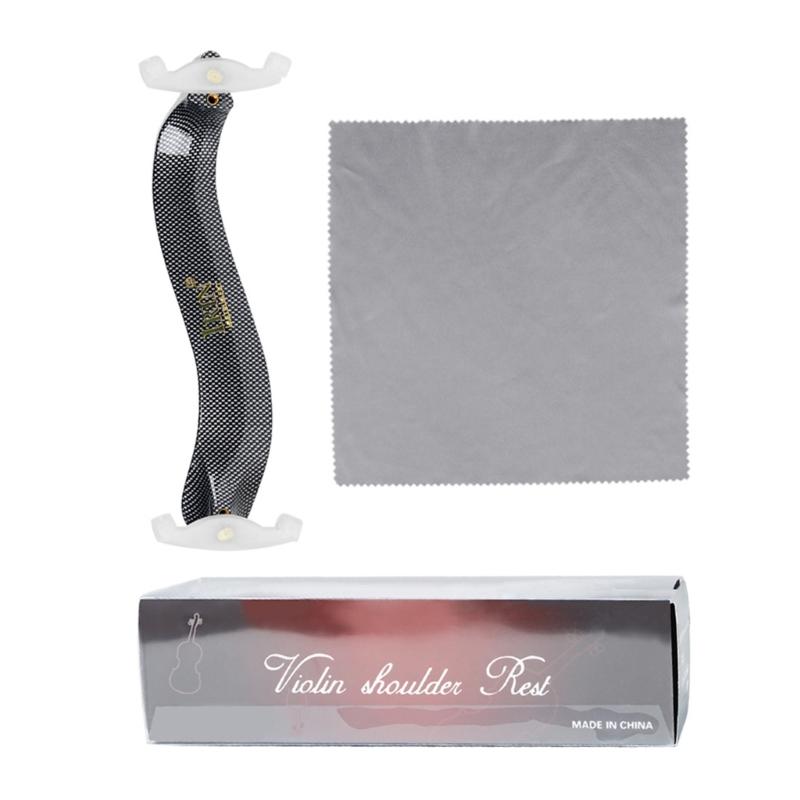 

Violin Shoulder Rest ABS Plastic Violin Shoulder Pad Violin Parts for 4/3 4/4 Size Collapsible & Height Adjustable Feet 1