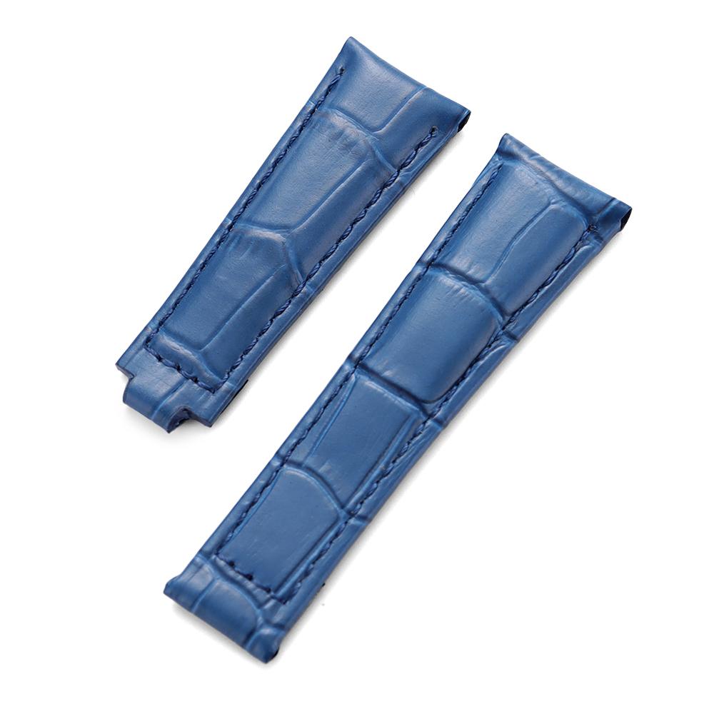 20mm Genuine Leather Watch Band for Rolex Water Ghost SUBMARINER Yacht-Master DAYTONA GMT Slub Cowhide Straps Watch Accessories