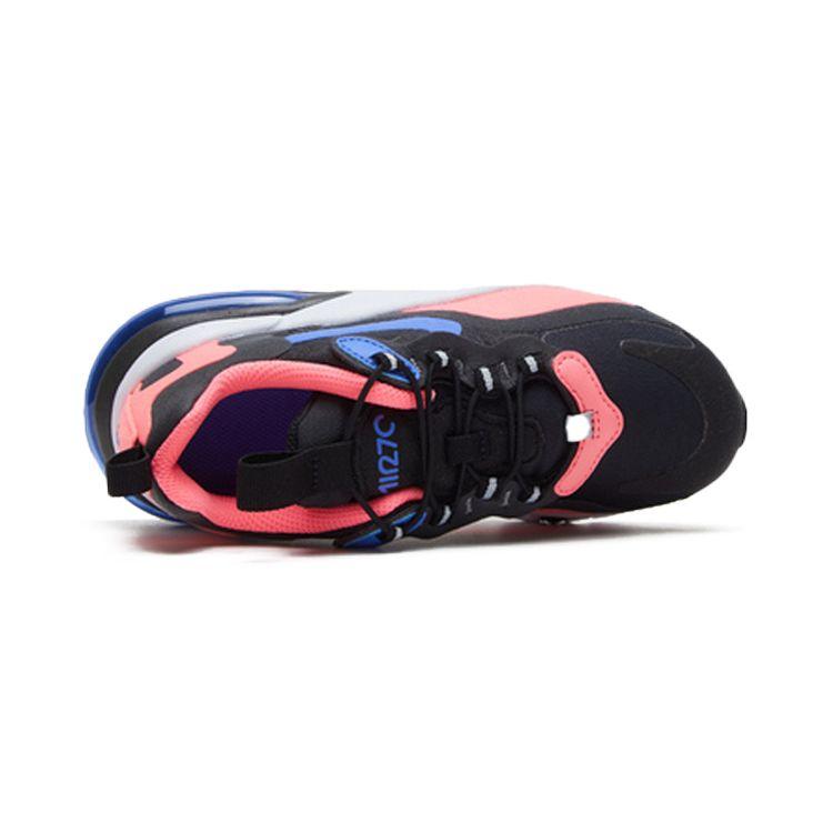 Nike Air Max 270 Comfortable Versatile Shock Absorption Durable Low-Top Casual Shoes Kids Sneakers Pink Black Blue BQ0102-024