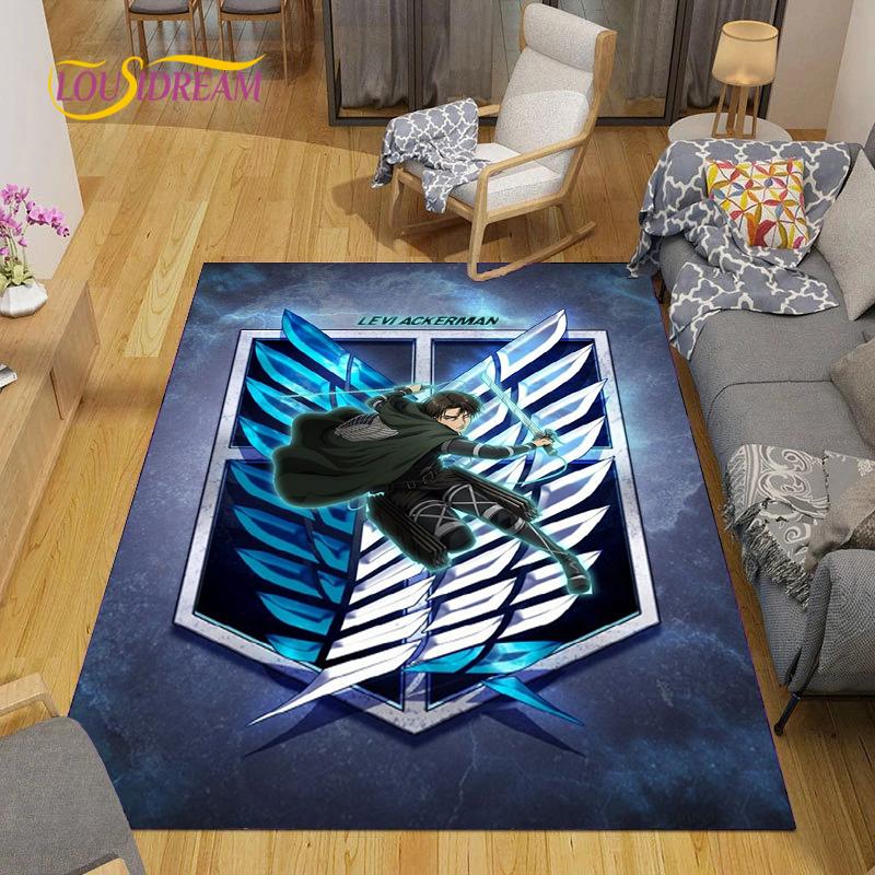Attack On Titan Carpet for Living Room Bedroom Rug Kitchen Door Unslip Floor Mats Birthday Gift Photography Props Alfombra Rug