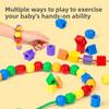 Stringing Children Bead Educational Toy Plastic Materials Fine Play Development