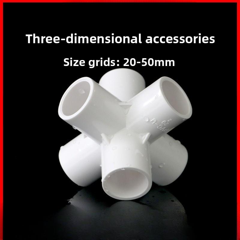 1Pc PVC Pipe Connectors Inside Diameter 20/25/32mm Elbow Tee 4 5 6 Ways Fittings Water Supply Pipe Fittings Equal Connectors
