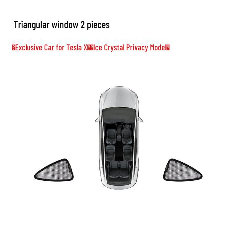 Tesla Model X Frost Crystal Sunshade for Wing Doors & Front Sunroof