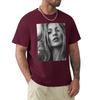Kate Moss supermodel beauty portrait Long T-Shirt anime customs customizeds T-shirt summer top hippie clothes clothing