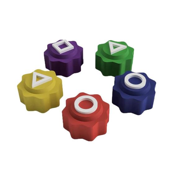 

45659 наборов геометрических кубиков корейская игра тренировка координации рук и глаз ловля разноцветных камней 1pc