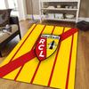 Racing Club De Lens Flannel Pattern Square Carpet,Area Rug,Carpet Rug for Living Room Bedroom Sofa Playroom Decor,Non-slip Floor Mat