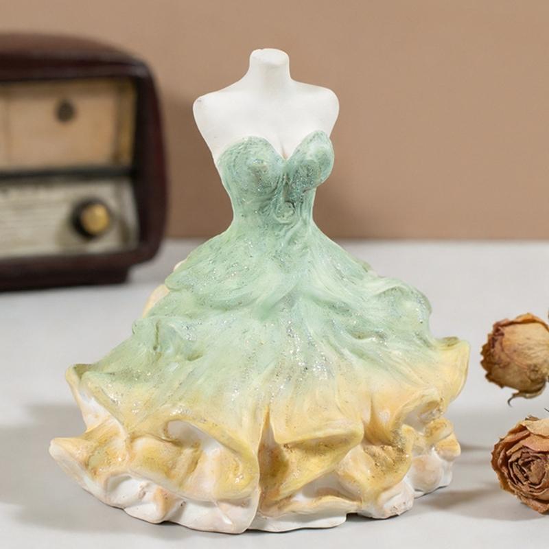 Wedding Dress Shape Silicone Molds Food Grade Silicone Baking Molds for Making Candle Soap Candy Wedding Cake Decoration
