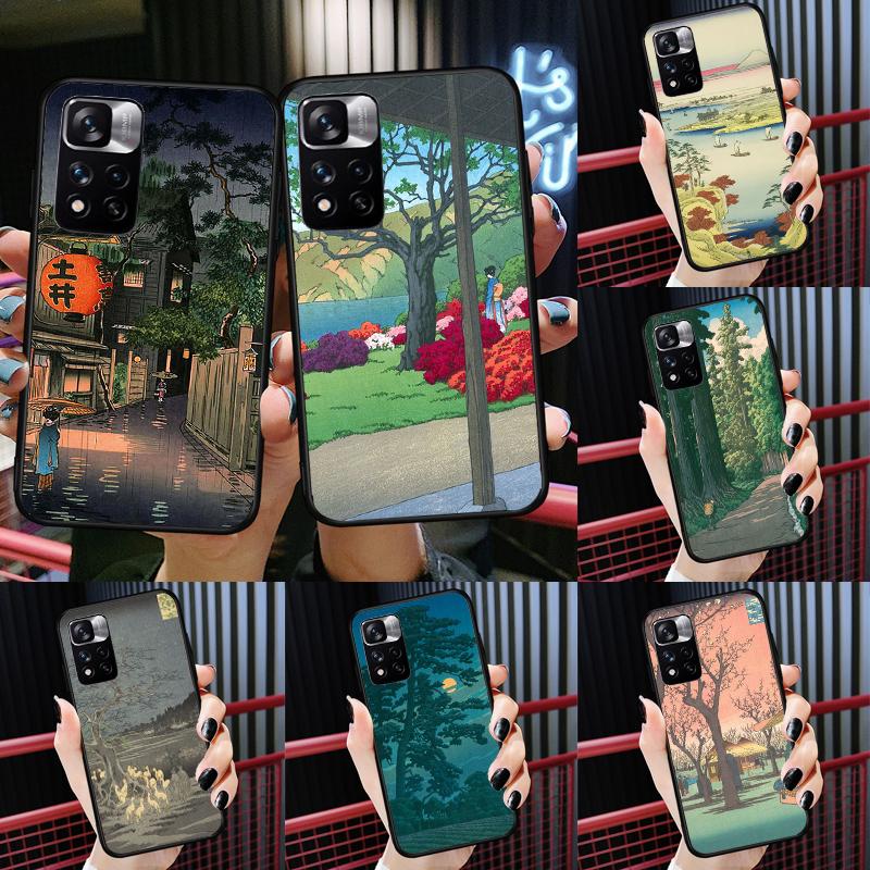 Japanese Ukiyoe Case For Xiaomi Redmi 13C 10C 12C 14C Redmi Note 14 13 Pro 12 11 9 10 9S 10S 11S 12S Cover