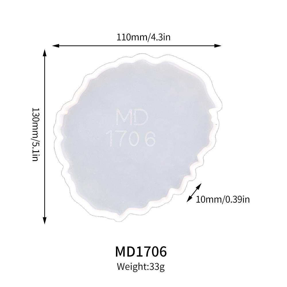 Cloud Wave Silicone Resin Coaster Mold