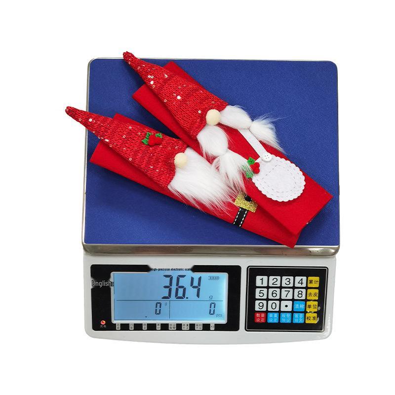 Gnome Flannel Refrigerator Handle Cover for Christmas Home Decoration